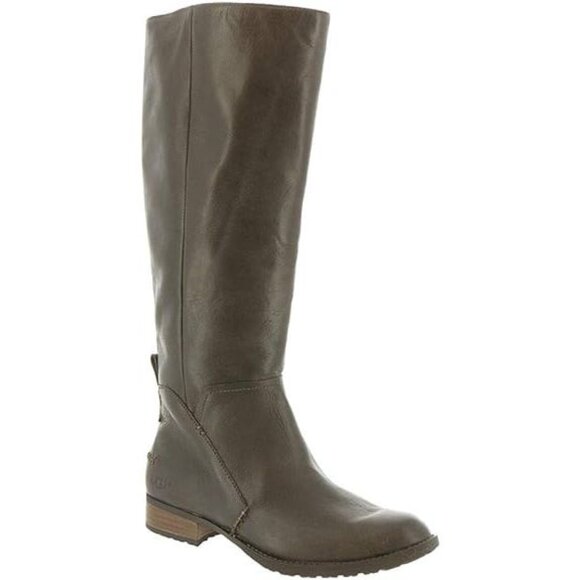 UGG Shoes - NEW UGG Women Leigh Dark Brown Fashion Dress Riding Below The Knee Tall Boots